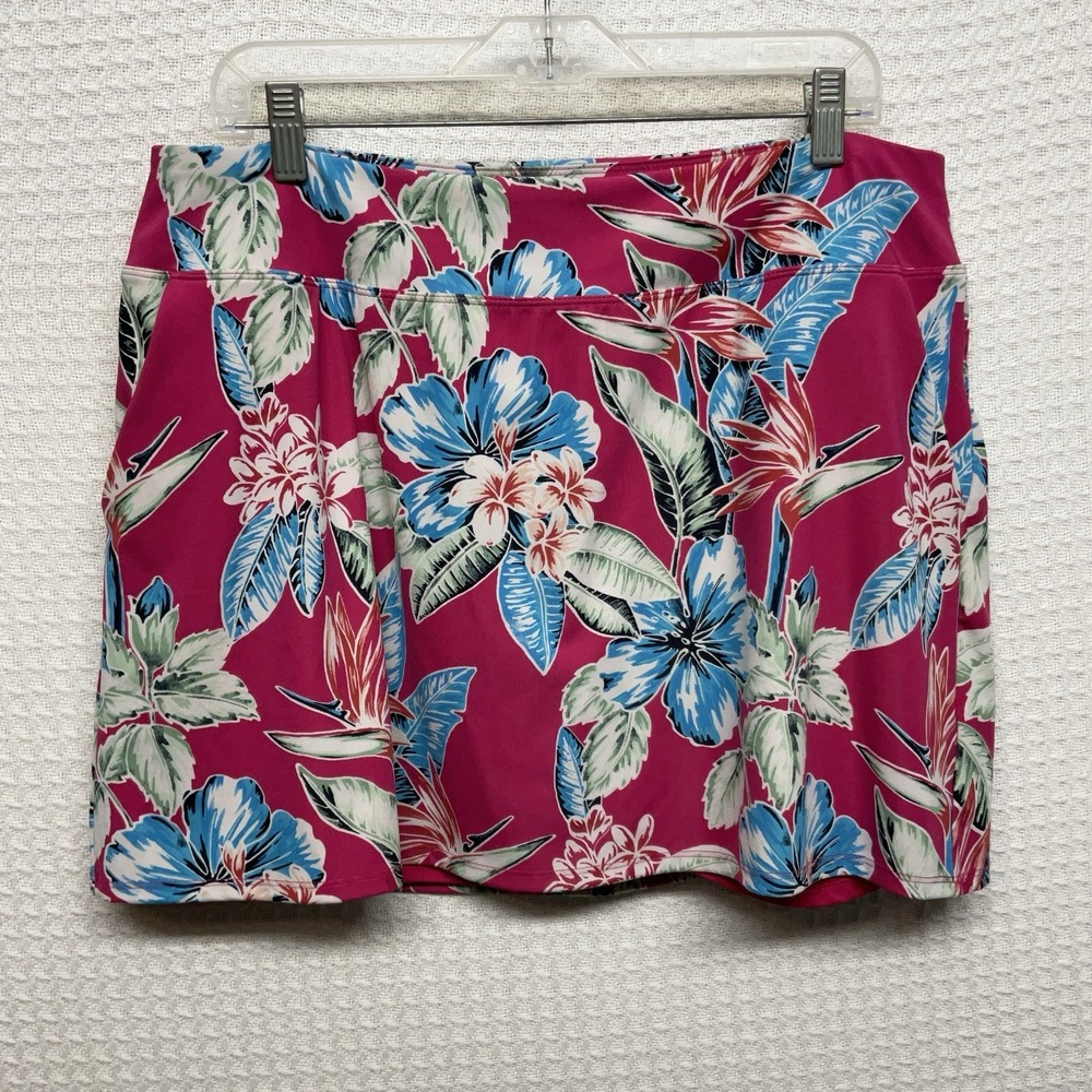 Tommy Bahama Skort Skirt XL Hot Pink Pockets Golf Tennis Pickleball Worn Once
